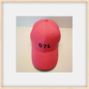 S7L Signature 7 Label cotton twill baseball cap / salmon